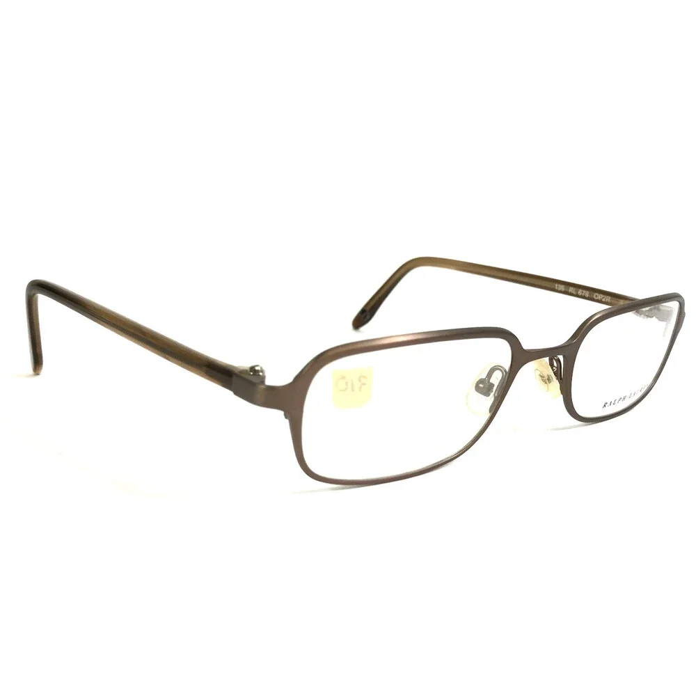 Vintage Ralph Lauren Petites Eyeglasses Frames RL678 OP2R Brown Gold 50-20-135